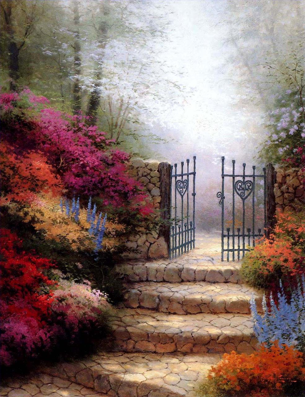 約束の庭 トーマス・キンケードの風景油絵